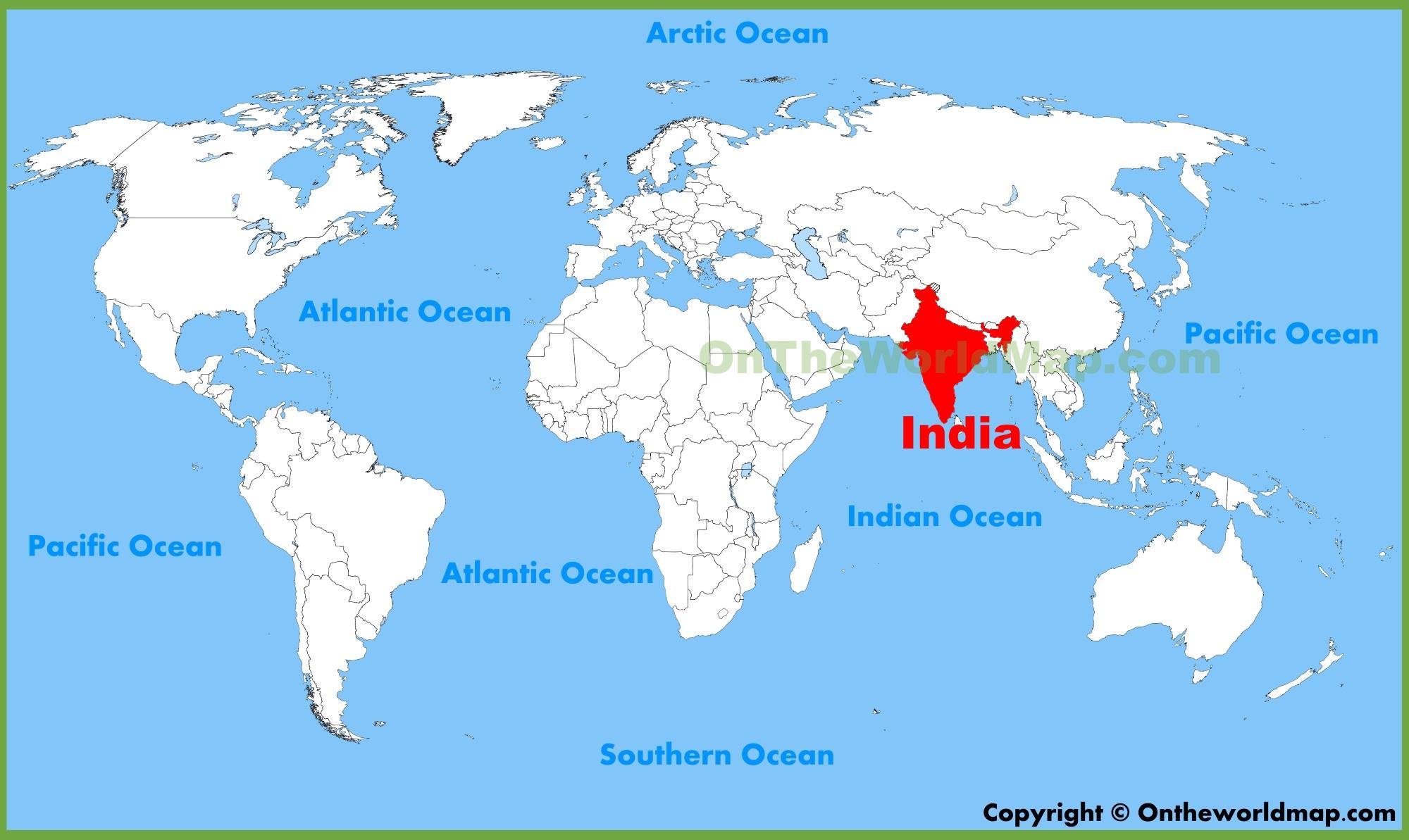 harta lumii india India pe harta lumii   India harta lumii (Asia de Sud   Asia)